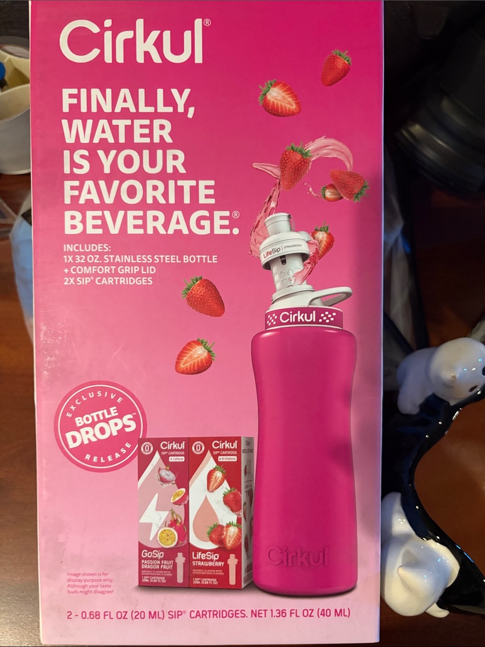 Pink Stainless Steel Water Bottle - Women Bath & Body new in box